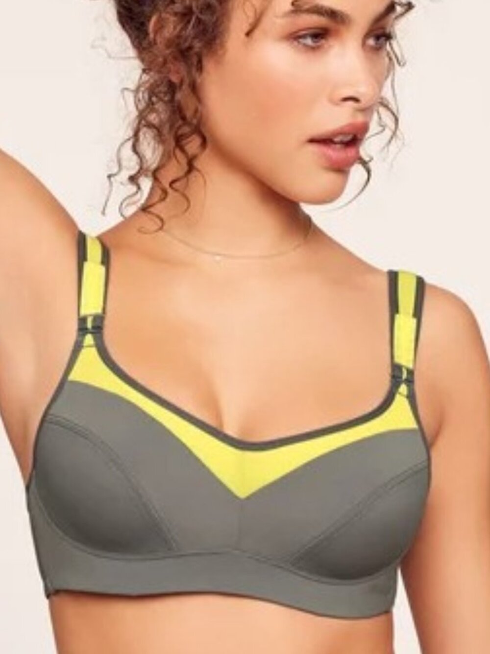 Adore Me Brand Women's Maho Countour High Impact Sports Bra Size 42DD Gray